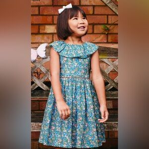 Trotters London liberty hedgerow willow dress sz 2y